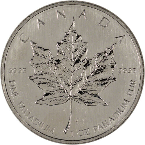 Canada Palladium Maple Leaf - 1 Oz - $50 - .9995 Fine - Random Year